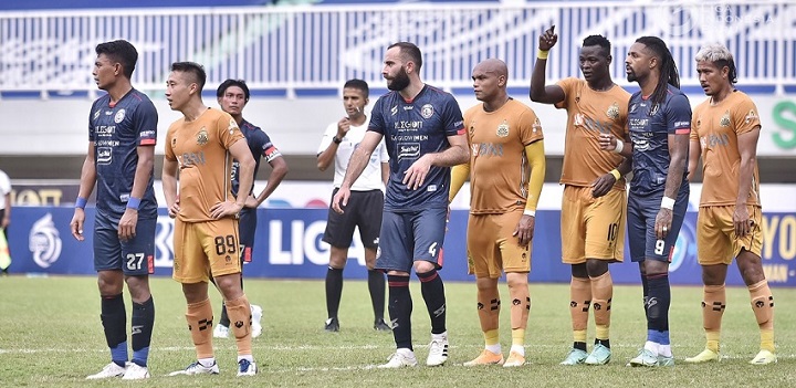 Arema FC Vs Bhayangkara FC: The Guardian Diimbangi Arema 1-1