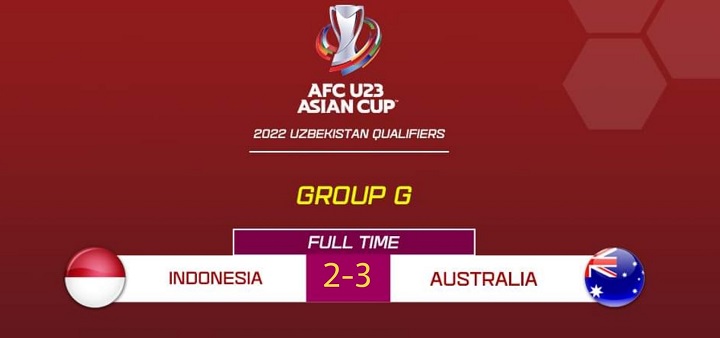 Indonesia U-23 Vs Australia U-23: Garuda Muda Kalah Tipis 2-3