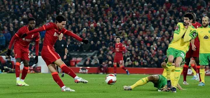 Liverpool Vs Norwich: Minamino Brace, The Reds ke Perempatfinal